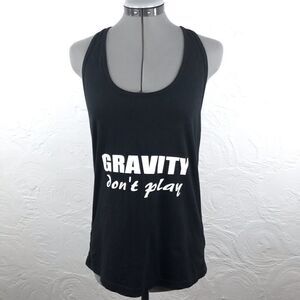 American Apparel Black “Gravity don’t play” tank-L